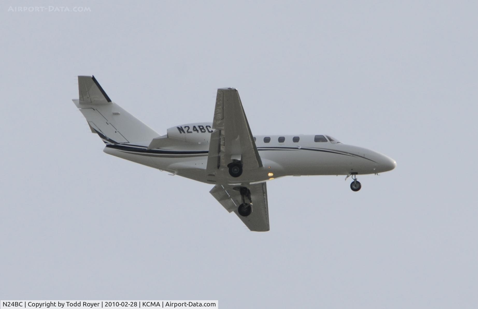 N24BC, 2007 Cessna 525 CitationJet CJ1+ C/N 525-0651, From the backyard