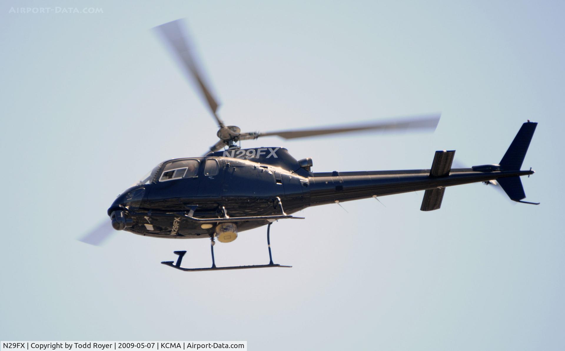 N29FX, 1988 Aerospatiale AS-350BA Ecureuil C/N 2085, From the backyard