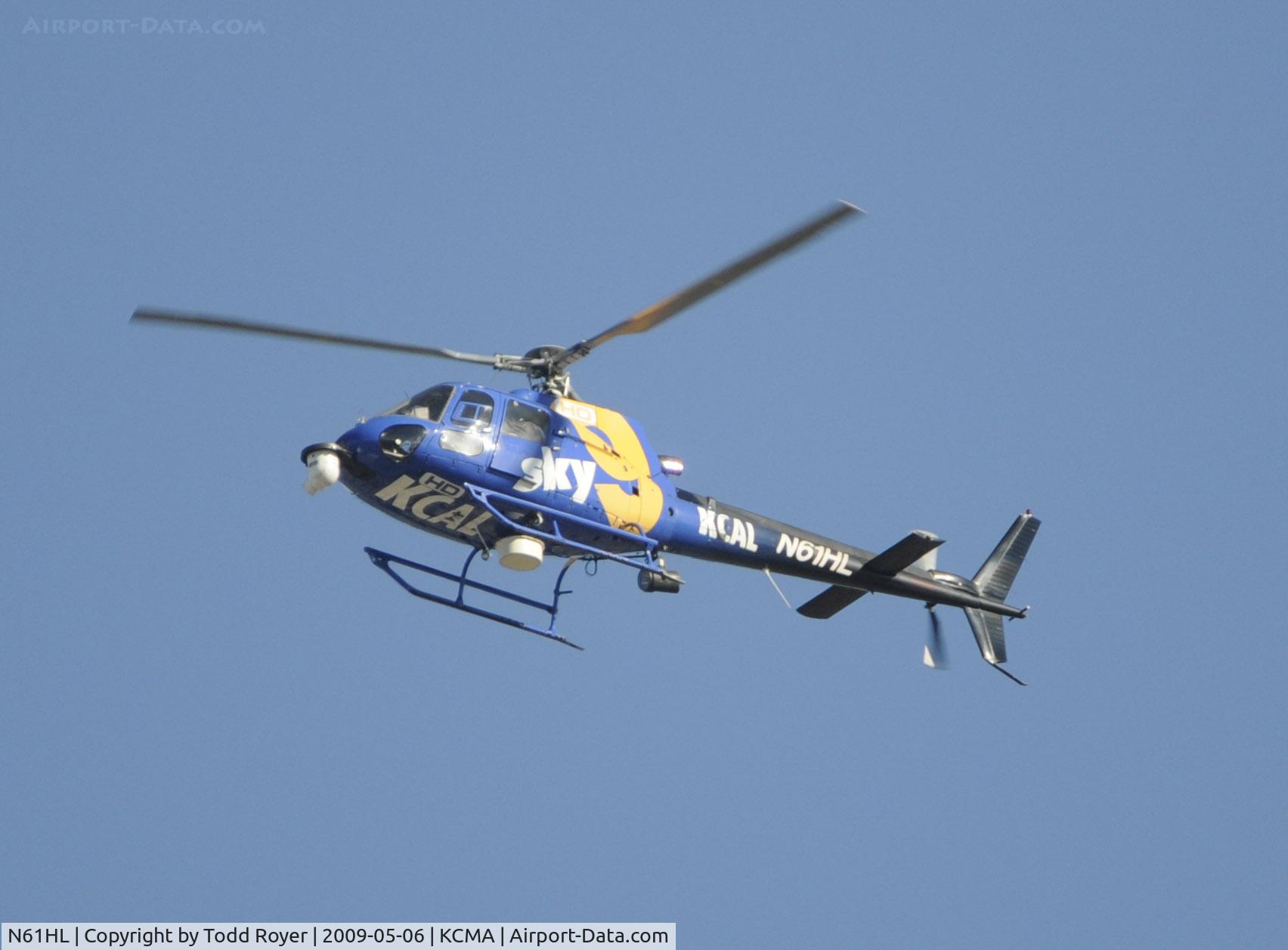 N61HL, Aerospatiale AS-350BA Ecureuil C/N 2298, From the backyard