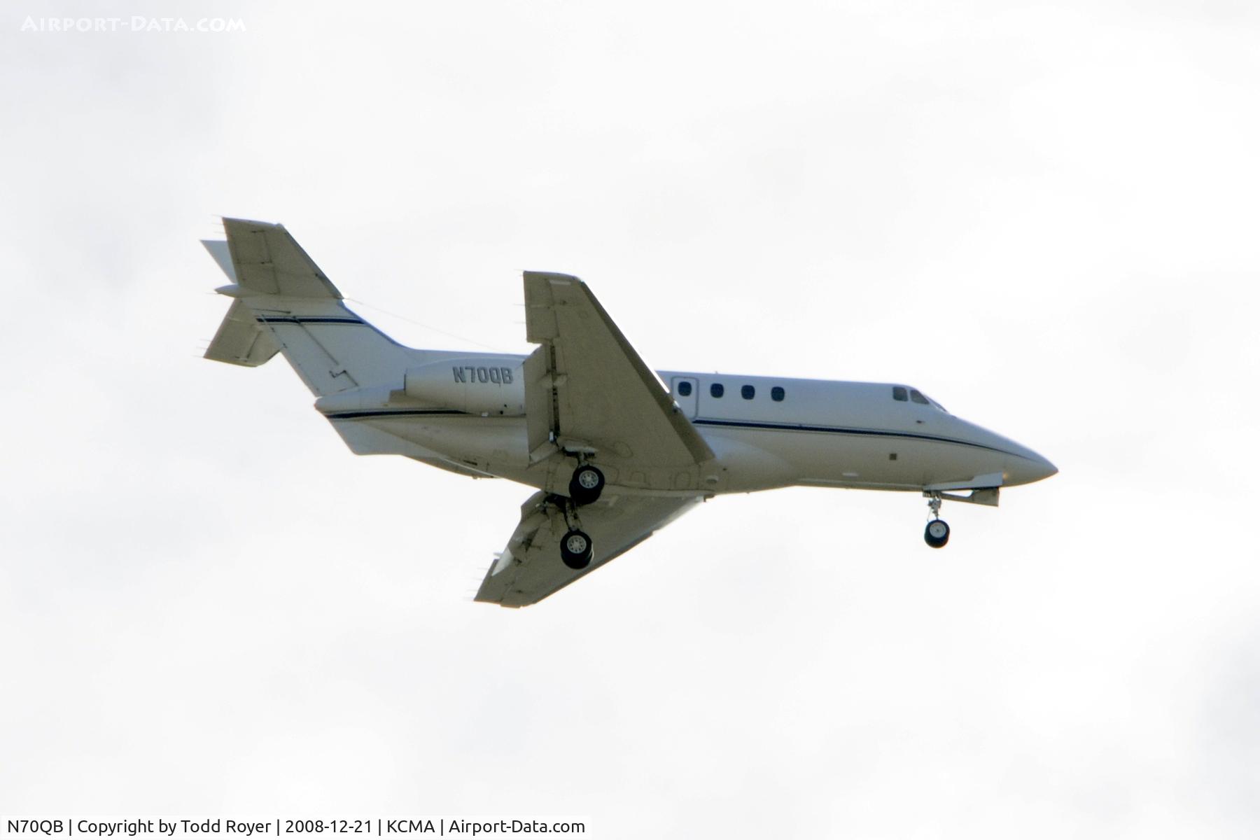N70QB, 1981 British Aerospace HS.125-700A C/N NA0289, From the backyard