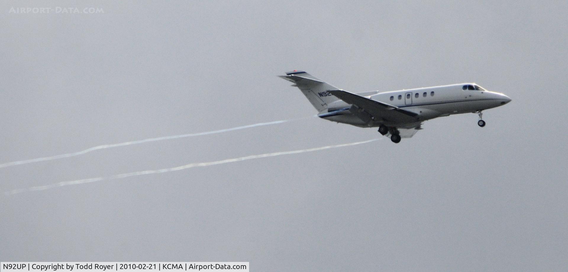 N92UP, 1997 Raytheon Hawker 800XP C/N 258309, From the backyard
