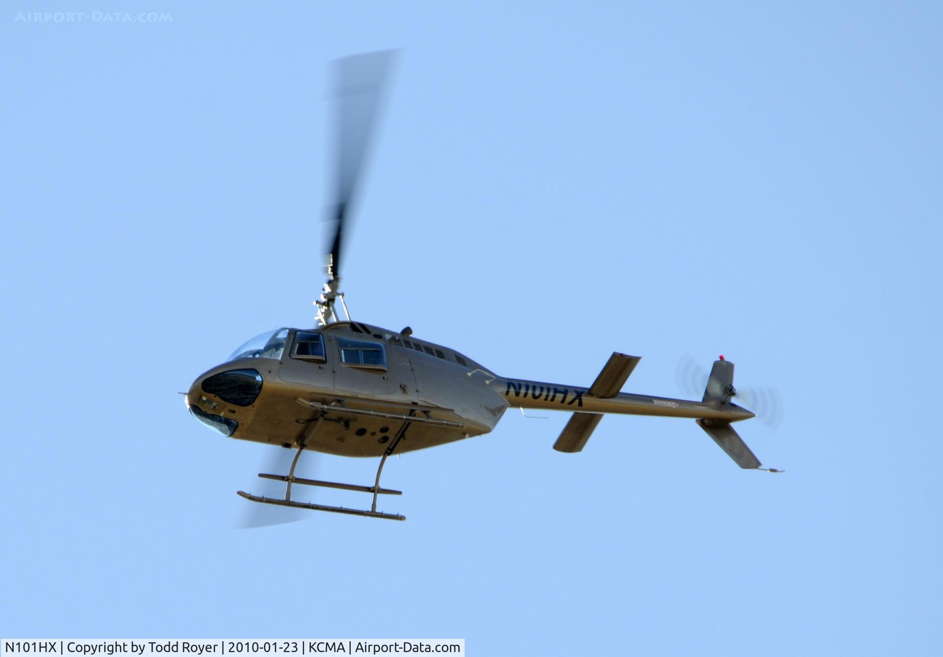 N101HX, 1981 Bell 206B JetRanger III C/N 3264, From the backyard