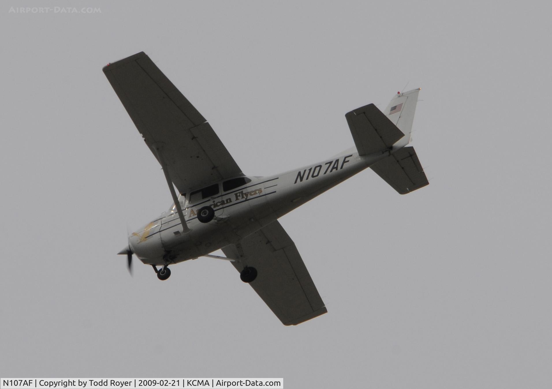 N107AF, 2001 Cessna 172R C/N 17281056, From the backyard
