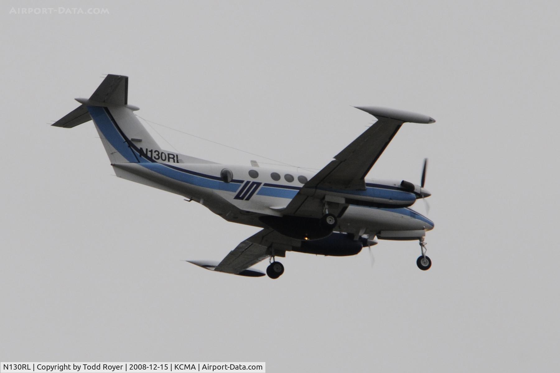 N130RL, 1980 Beech 200T Super King Air C/N BT-16, From the backyard