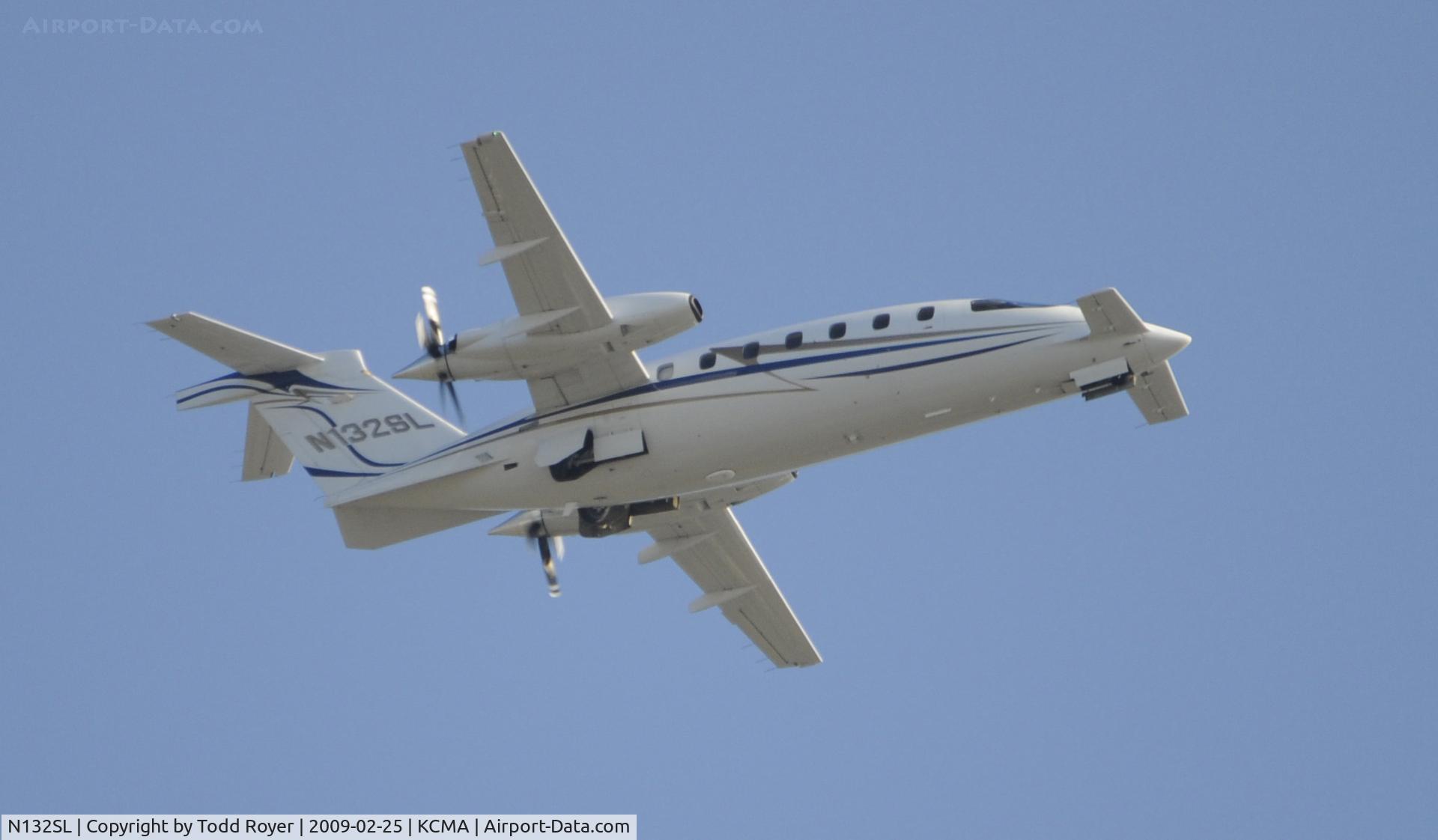 N132SL, 2005 Piaggio P-180 C/N 1098, From the backyard