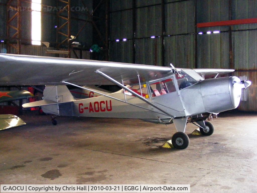 G-AOCU, 1945 Taylorcraft G Auster 4 C/N 986, privately owned