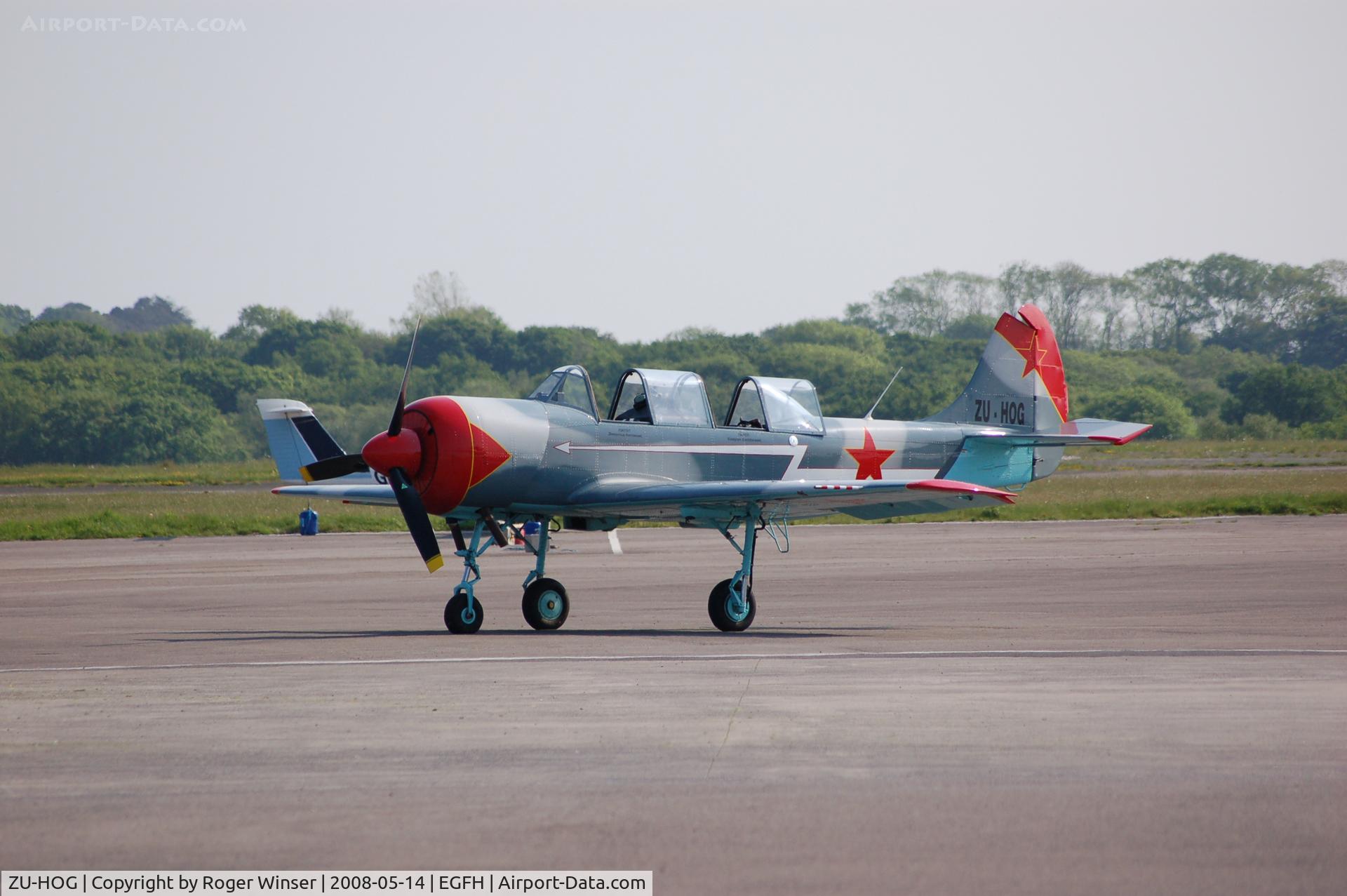 ZU-HOG, 1990 Bacau Yak-52 C/N 9010313, Re-registered G-HOGZ on 26 November 2008