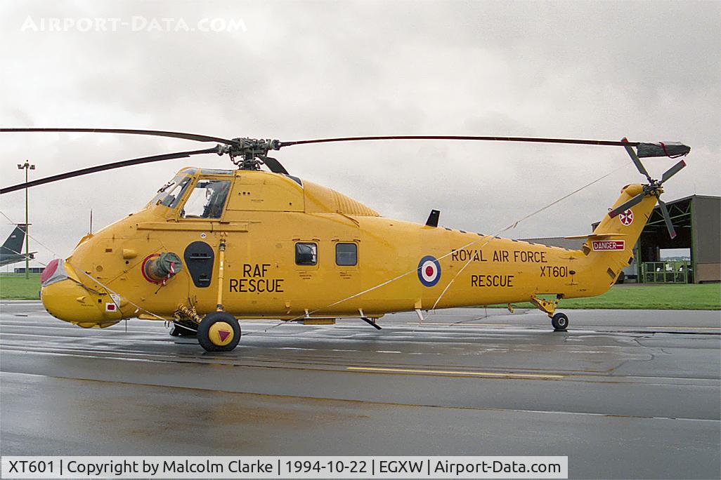 XT601, 1966 Westland Wessex HC.2 C/N WA528, Westland Wessex HC2. Flown by RAF No 22 Sqn, C Flt SARTU (Search & Rescue Training Unit) based at Valley and seen here at RAF Waddington's Photocall 94.