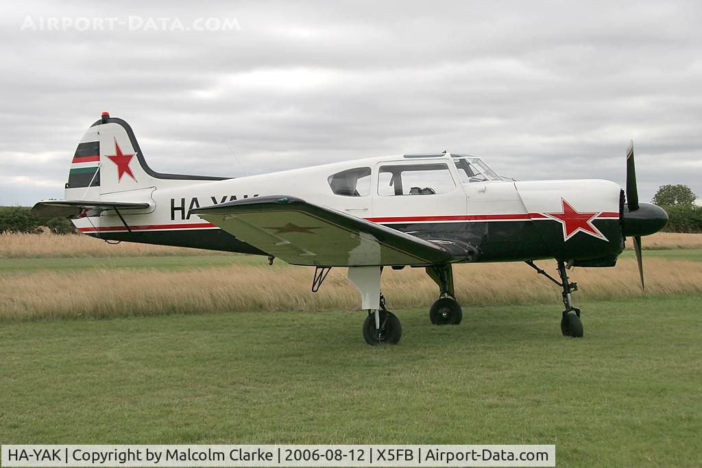 HA-YAK, Yakovlev Yak-18T C/N 22202044785, Yakovlev Yak-18T at Fishburn Airfield in 2006.