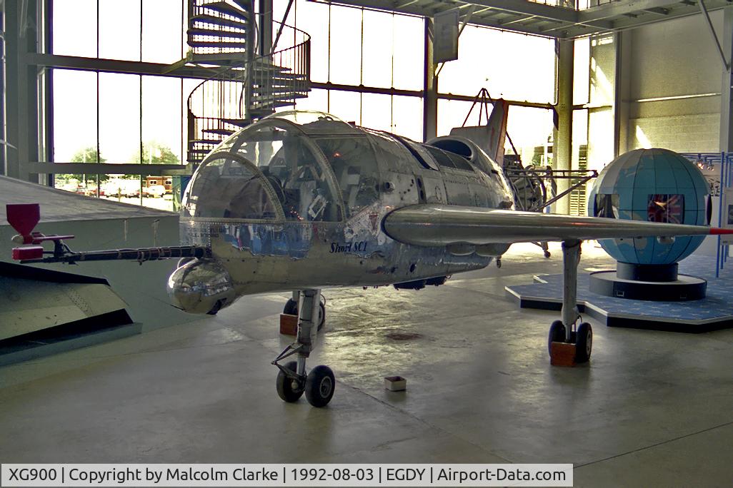 XG900, Short SC.1 C/N SH.1814, Short SC-1  Experimental vertical take-off aircraft at The Fleet Air Arm Museum, RNAS Yeovilton in 1992.