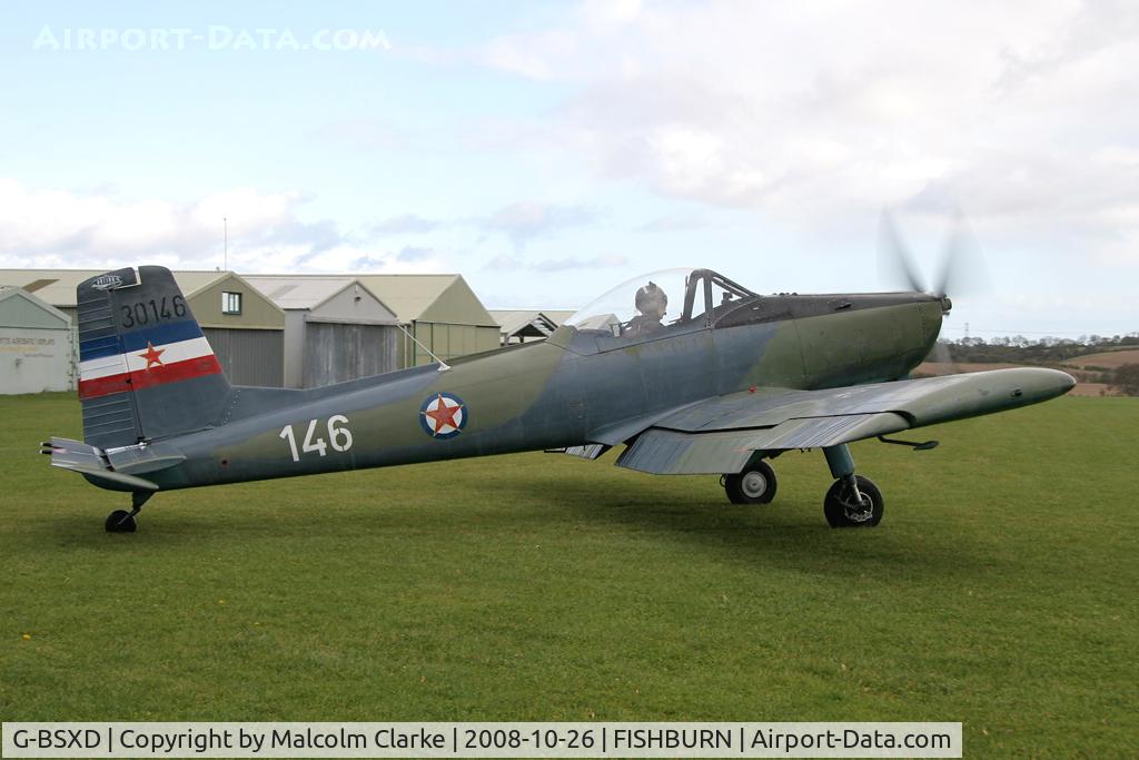 G-BSXD, 1977 Soko P-2 Kraguj C/N 030, Soko P-2 Kraguj at Fishburn Airfield, UK in 2008.