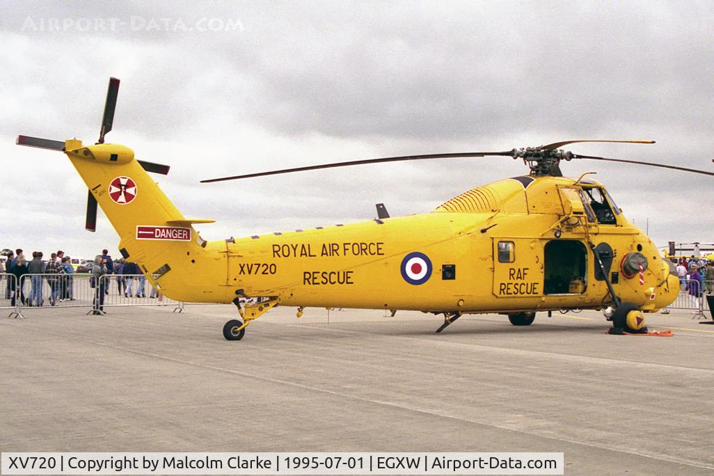 XV720, Westland Wessex HC.2 C/N WA615, Westland Wessex HC2.  From RAF No 22 Sqn, C Flt / SARTU, Valley at RAF Waddington's Air Show in 1995.