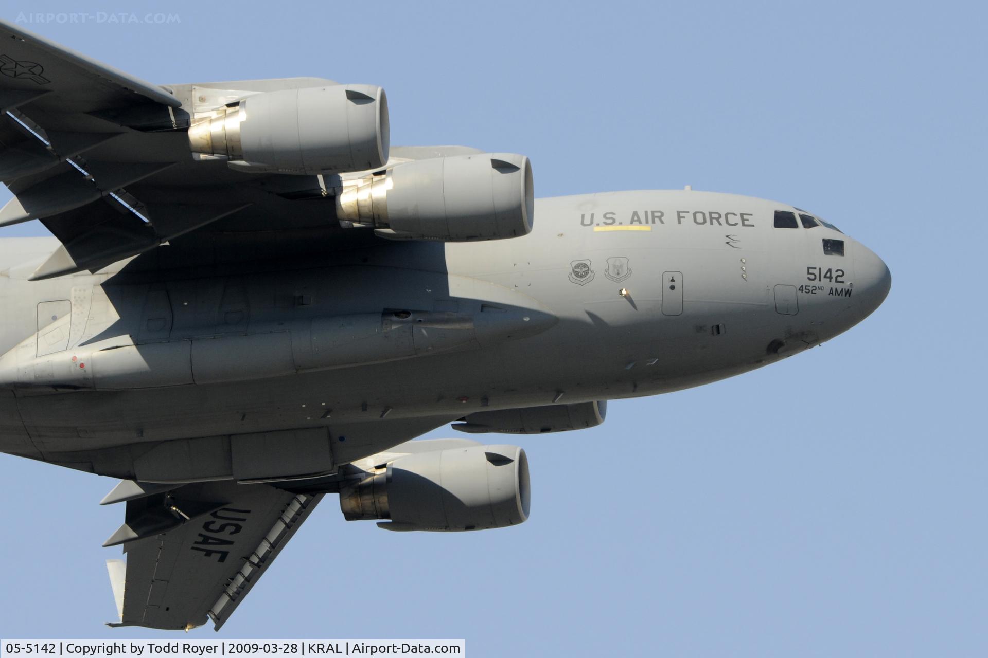 05-5142, 2005 Boeing C-17A Globemaster III C/N P-142, Riverside Airshow 2009