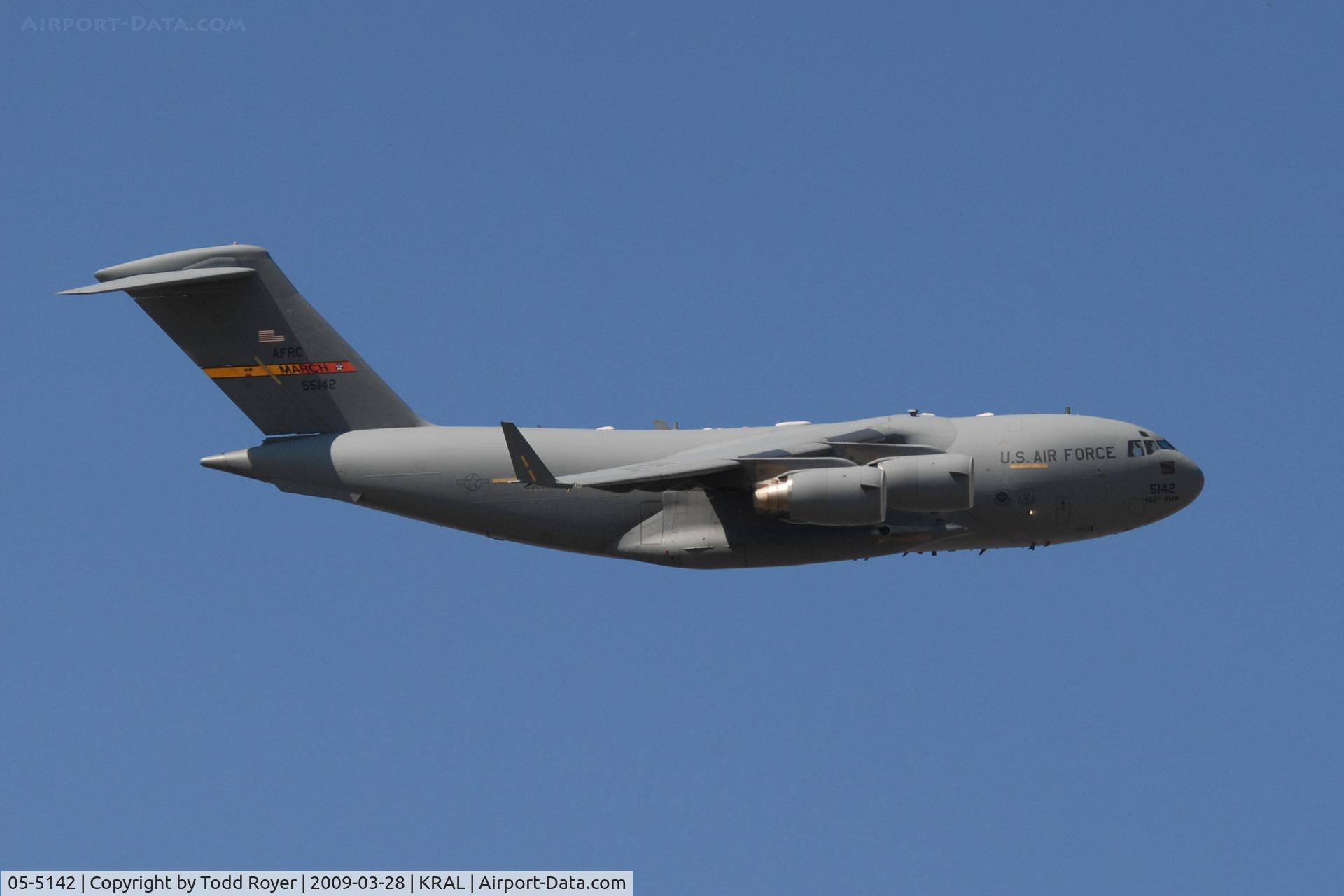 05-5142, 2005 Boeing C-17A Globemaster III C/N P-142, Riverside Airshow 2009