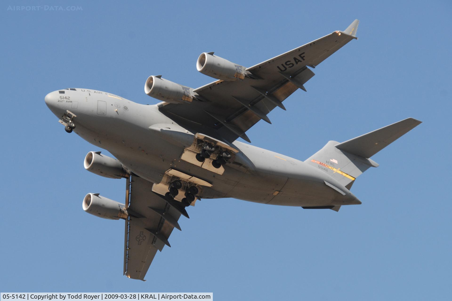 05-5142, 2005 Boeing C-17A Globemaster III C/N P-142, Riverside Airshow 2009