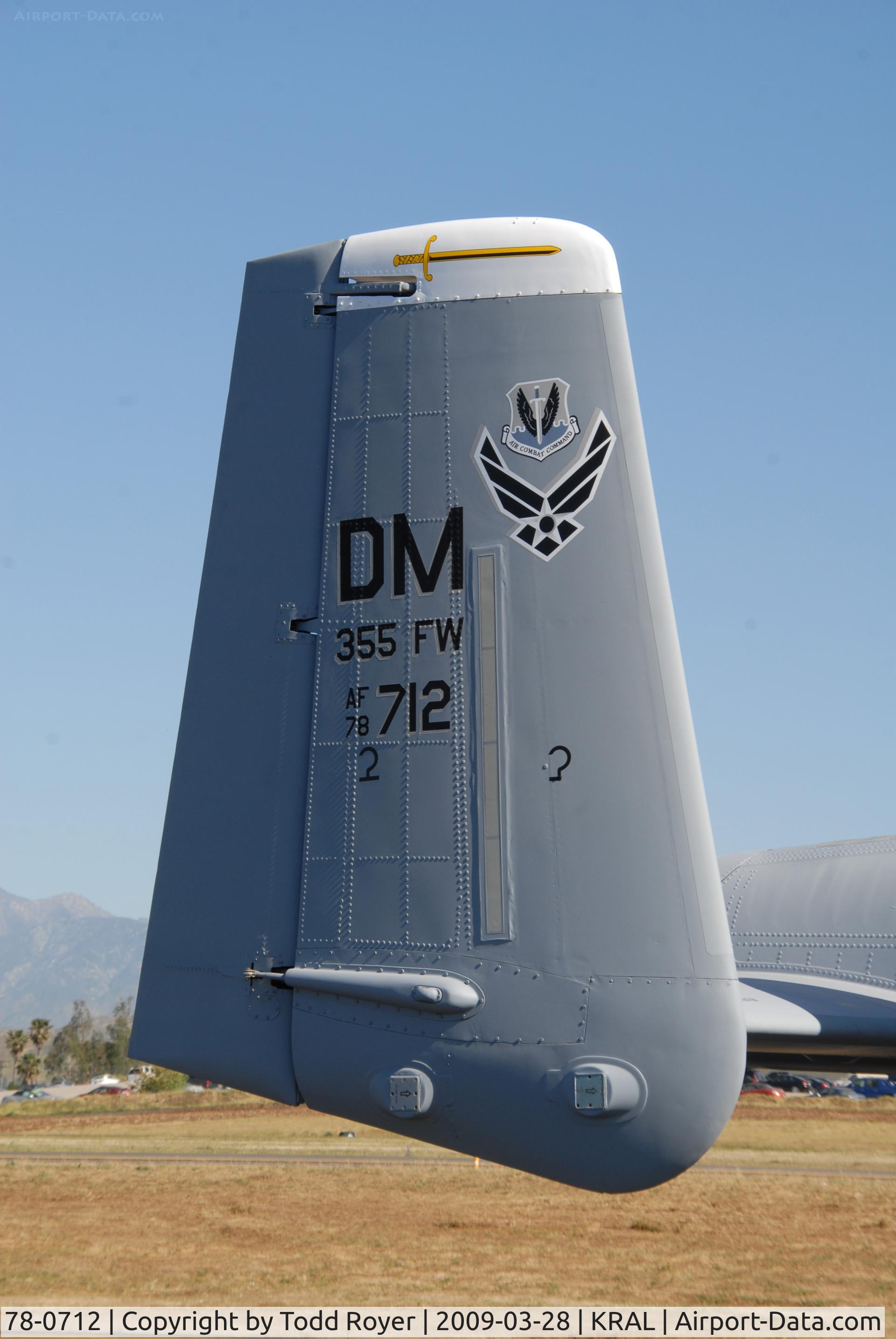 78-0712, 1978 Fairchild Republic A-10C Thunderbolt II C/N A10-0332, Riverside Airshow 2009
