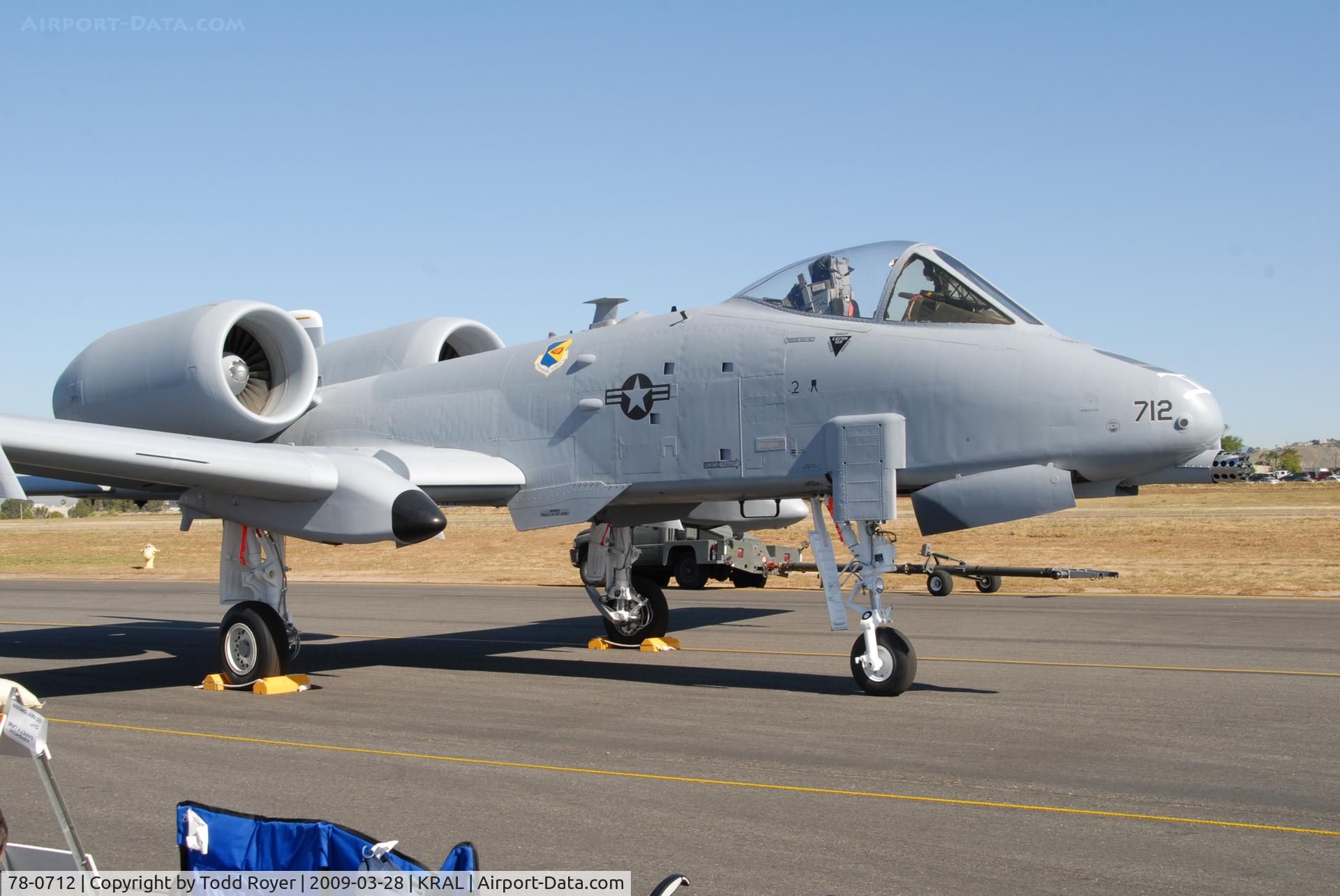 78-0712, 1978 Fairchild Republic A-10C Thunderbolt II C/N A10-0332, Riverside Airshow 2009