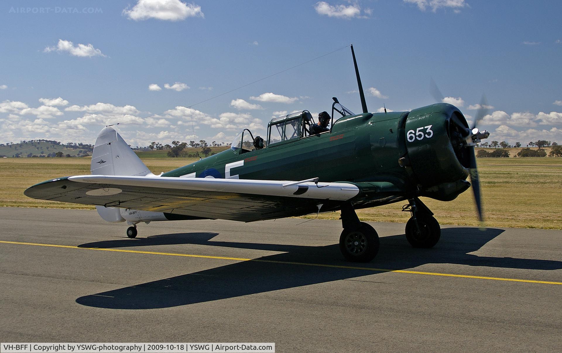 VH-BFF, 1944 Commonwealth CA-16 Wirraway Mk.3 C/N 1105, VH-BFF (A20-653) at YSWG.