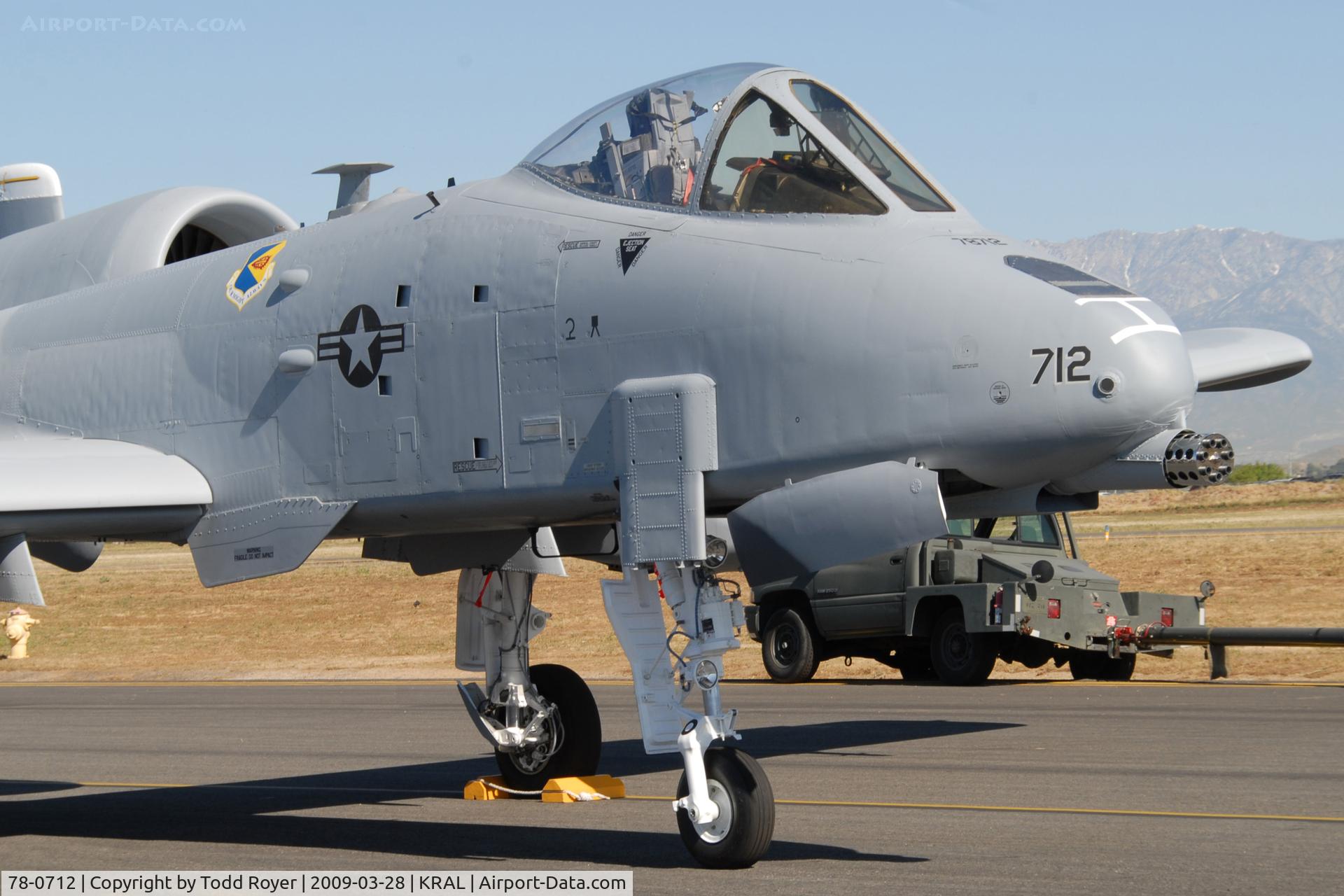 78-0712, 1978 Fairchild Republic A-10C Thunderbolt II C/N A10-0332, Riverside Airshow 2009