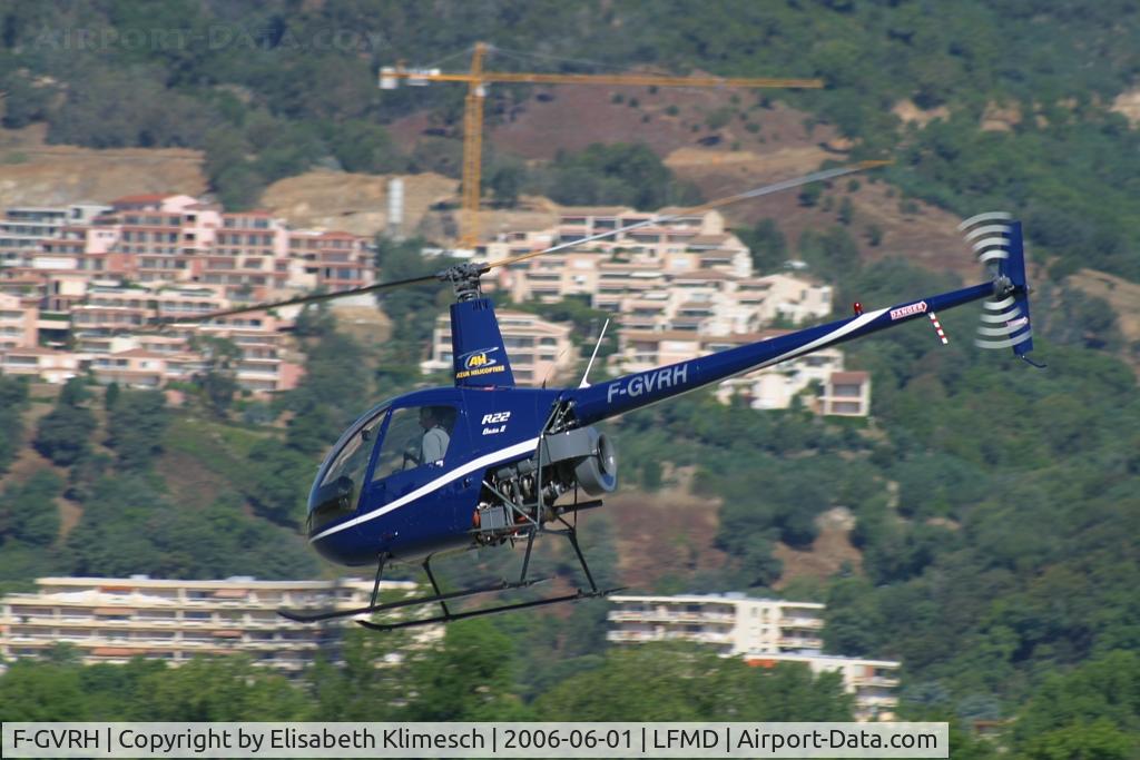 F-GVRH, Robinson R22 Beta C/N 3655, at Cannes Airport