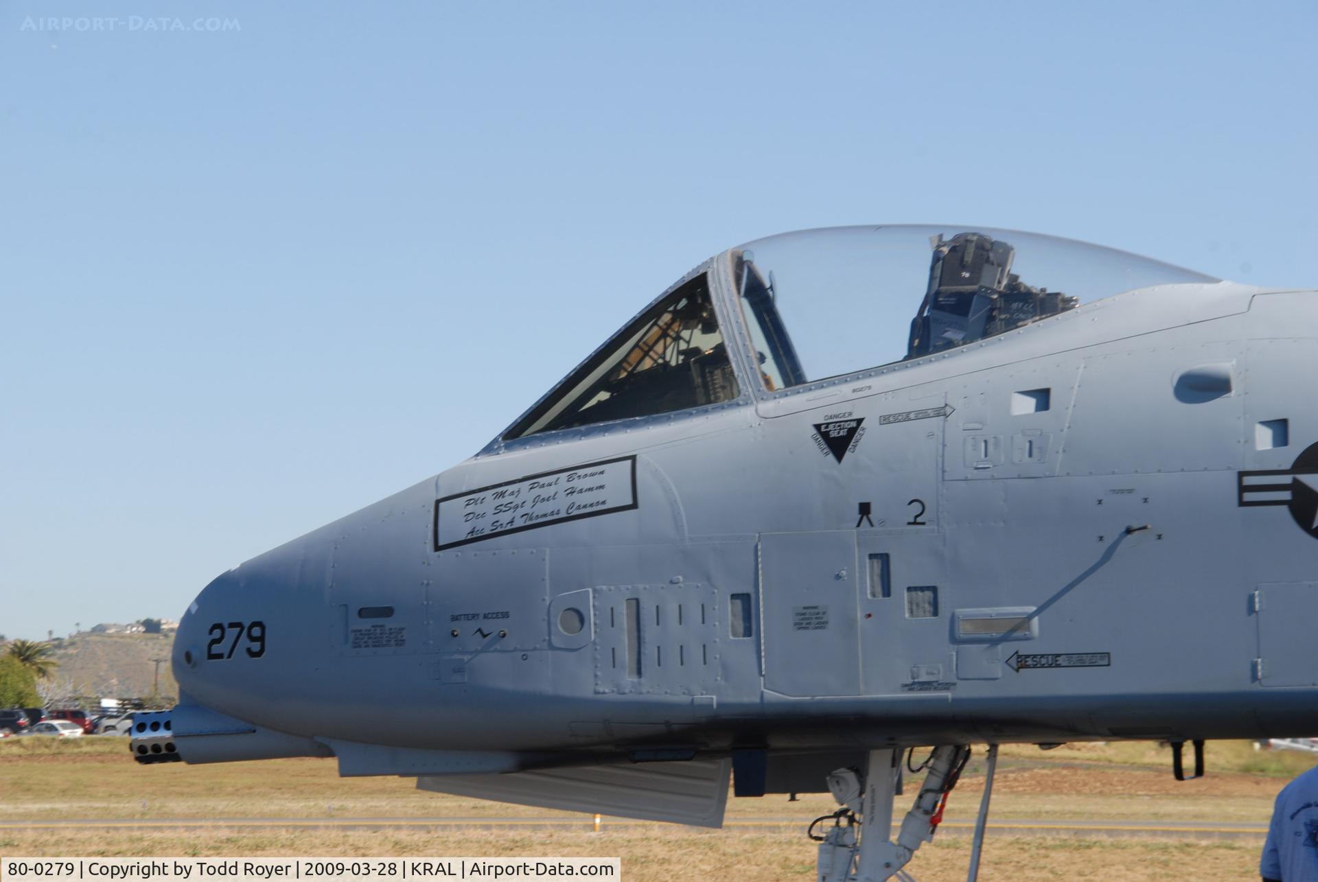 80-0279, 1980 Fairchild Republic A-10C Thunderbolt II C/N A10-0629, Riverside Airshow 2009