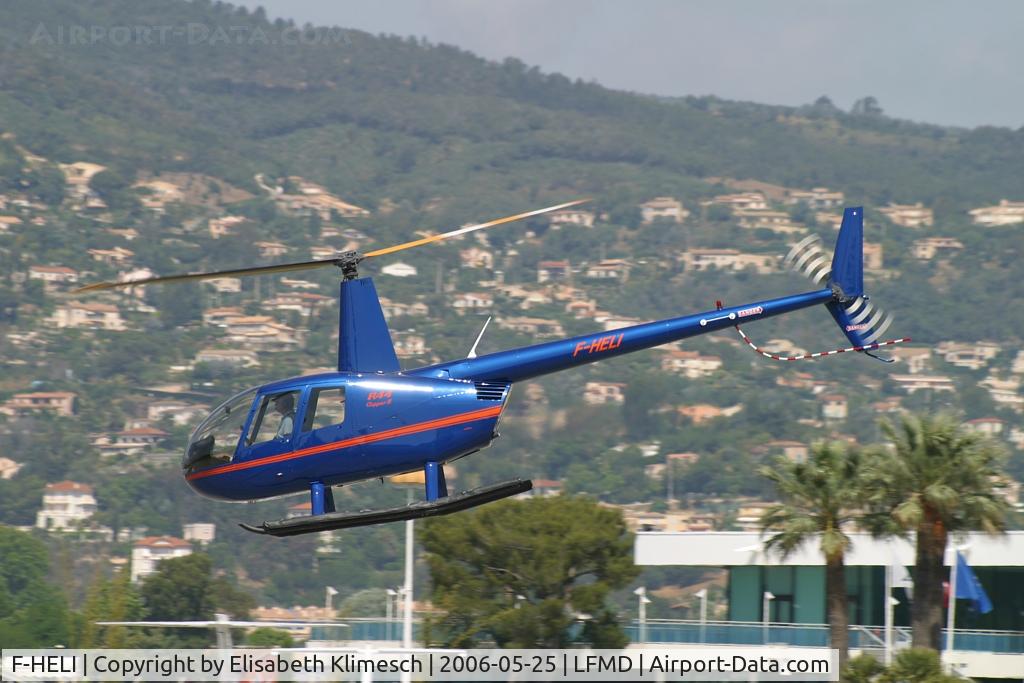F-HELI, Robinson R44 II C/N 10920, at Cannes Airport
