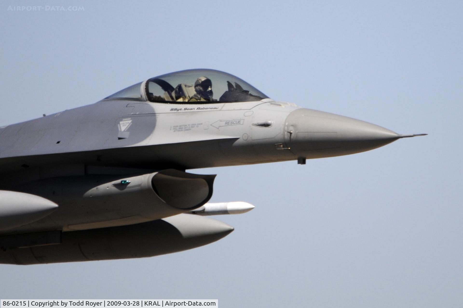 86-0215, 1986 General Dynamics F-16C Fighting Falcon C/N 5C-321, Riverside Airshow 2009