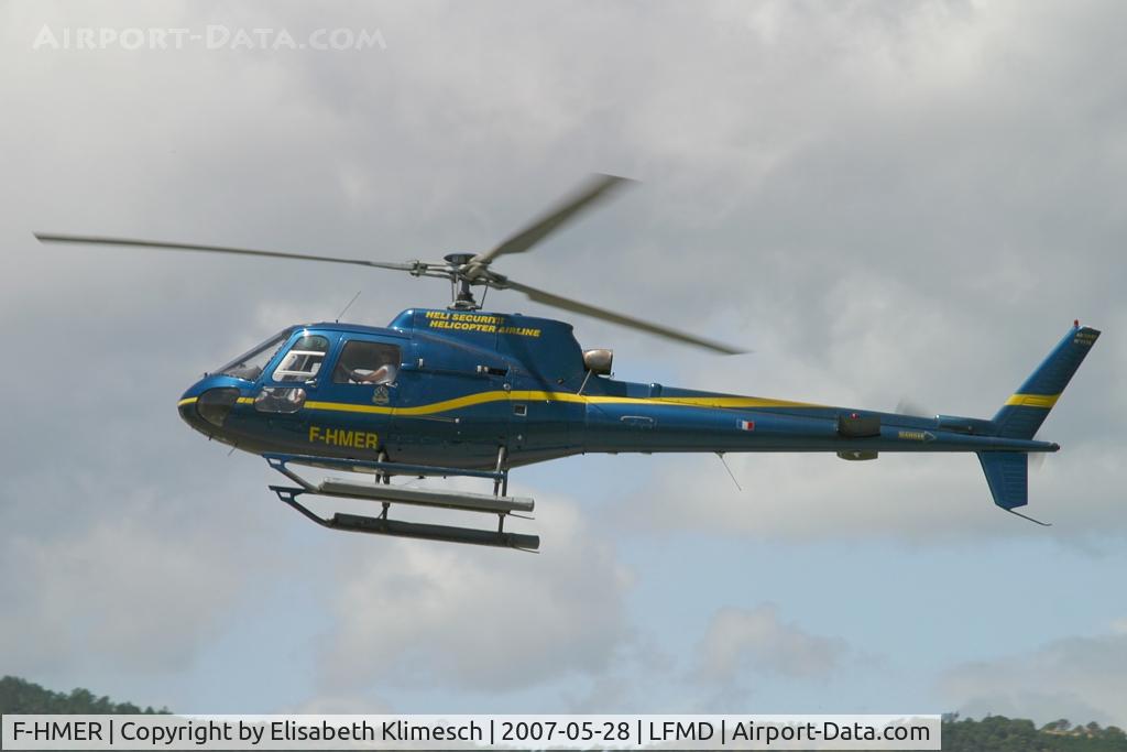 F-HMER, Aerospatiale AS-350B-1 Ecureuil C/N 1316, at Cannes Airport