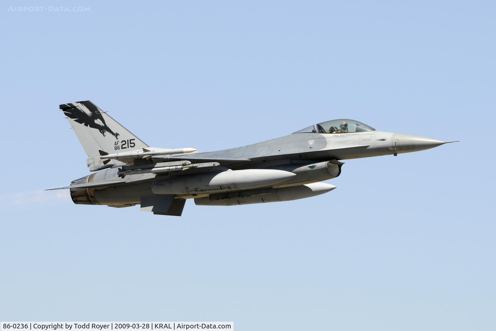 86-0236, General Dynamics F-16C Fighting Falcon C/N 5C-342, Riverside Airshow 2009