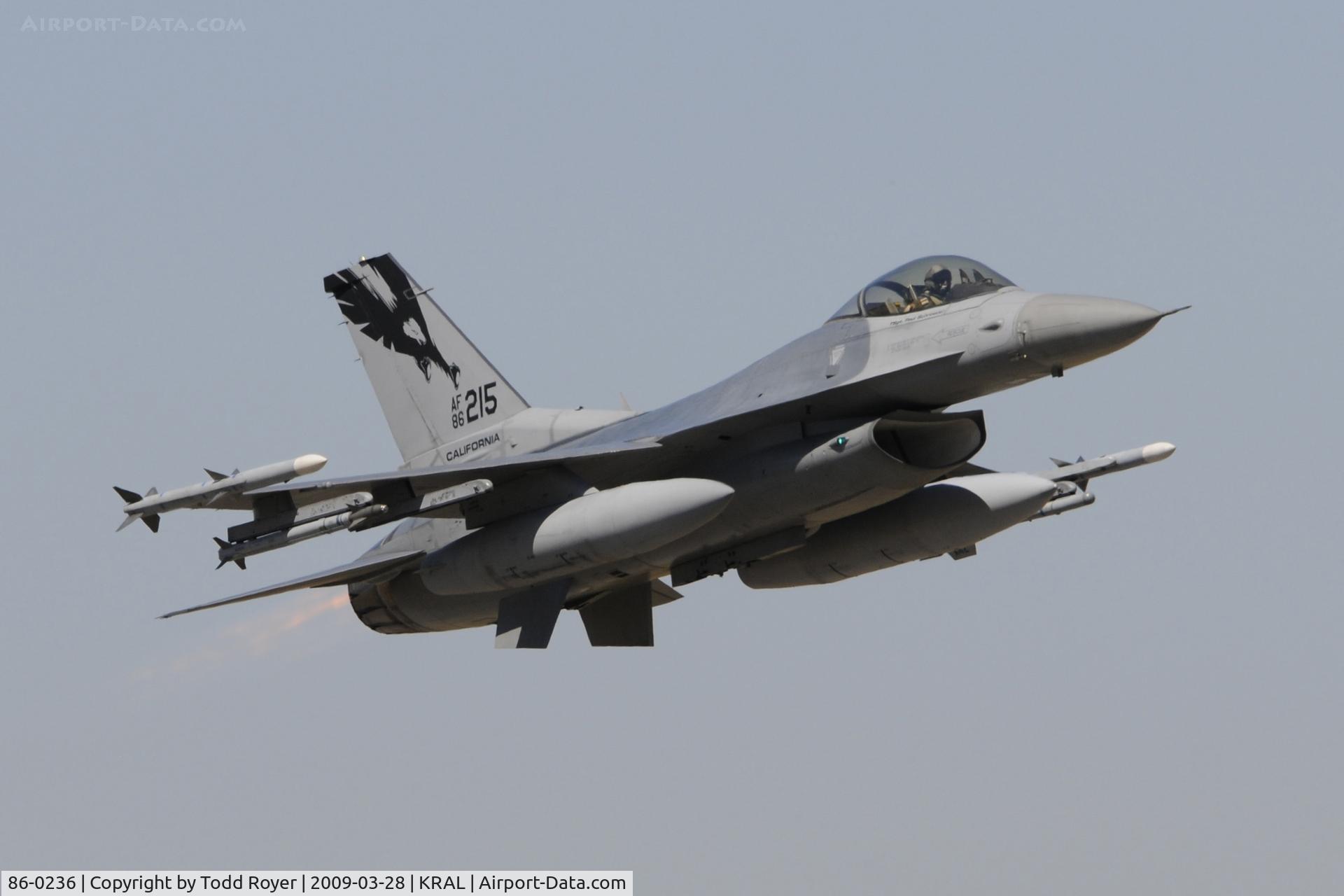 86-0236, General Dynamics F-16C Fighting Falcon C/N 5C-342, Riverside Airshow 2009