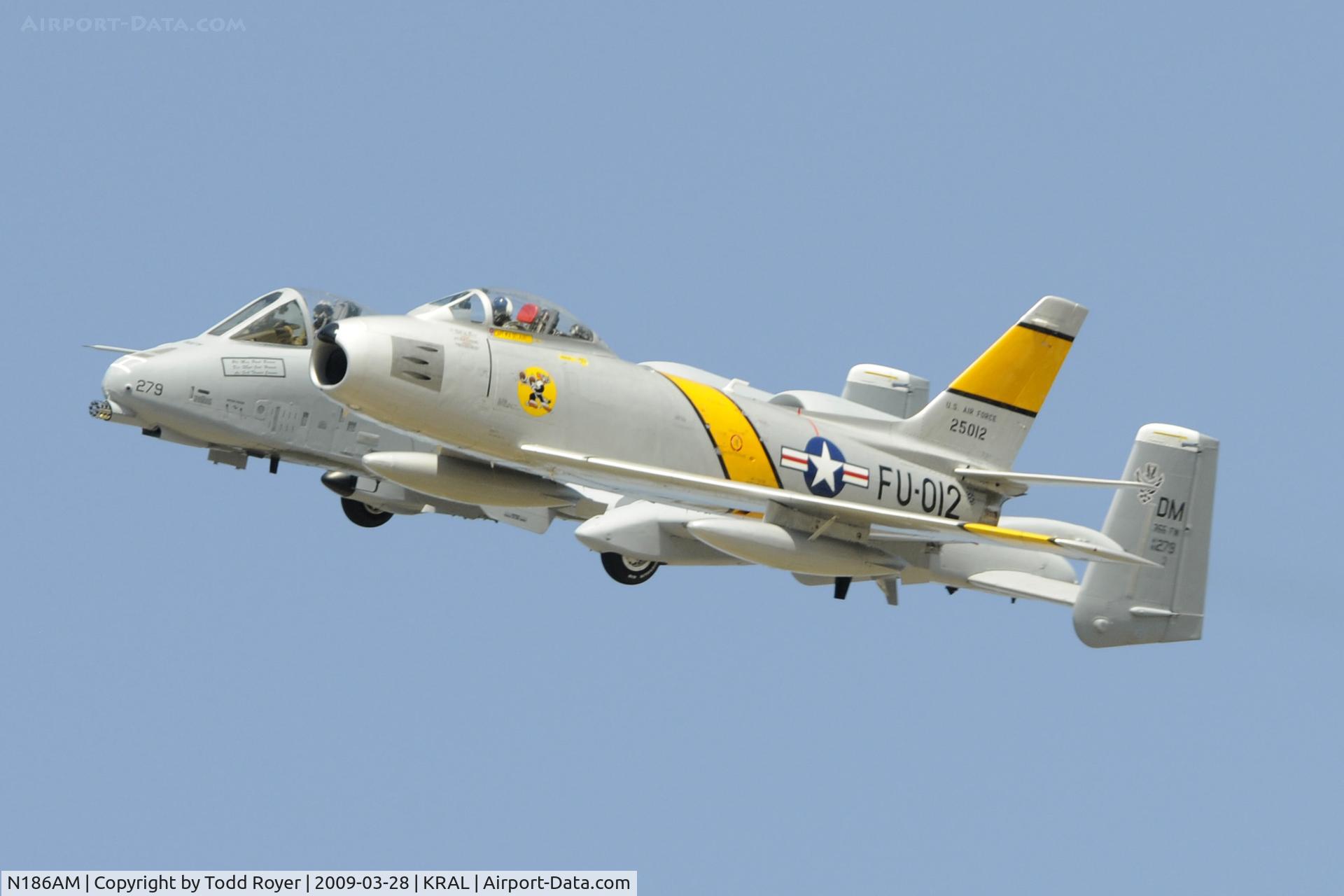 N186AM, 1952 North American F-86F Sabre C/N 191-708, Riverside Airshow 2009