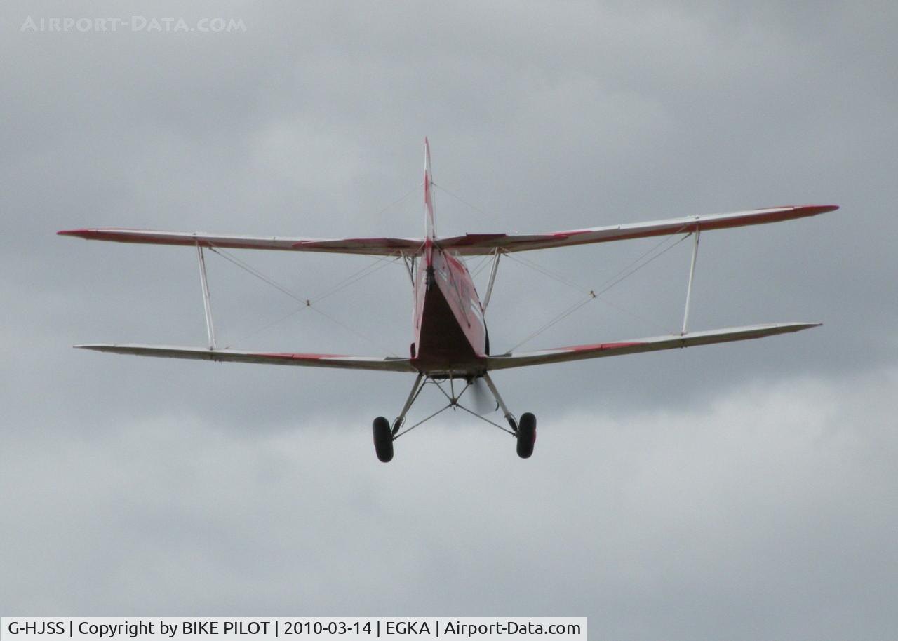 G-HJSS, 1949 Stampe-Vertongen SV-4C C/N 1101, BASED STAMPE ON FINALS RWY 31. SHOREHAM