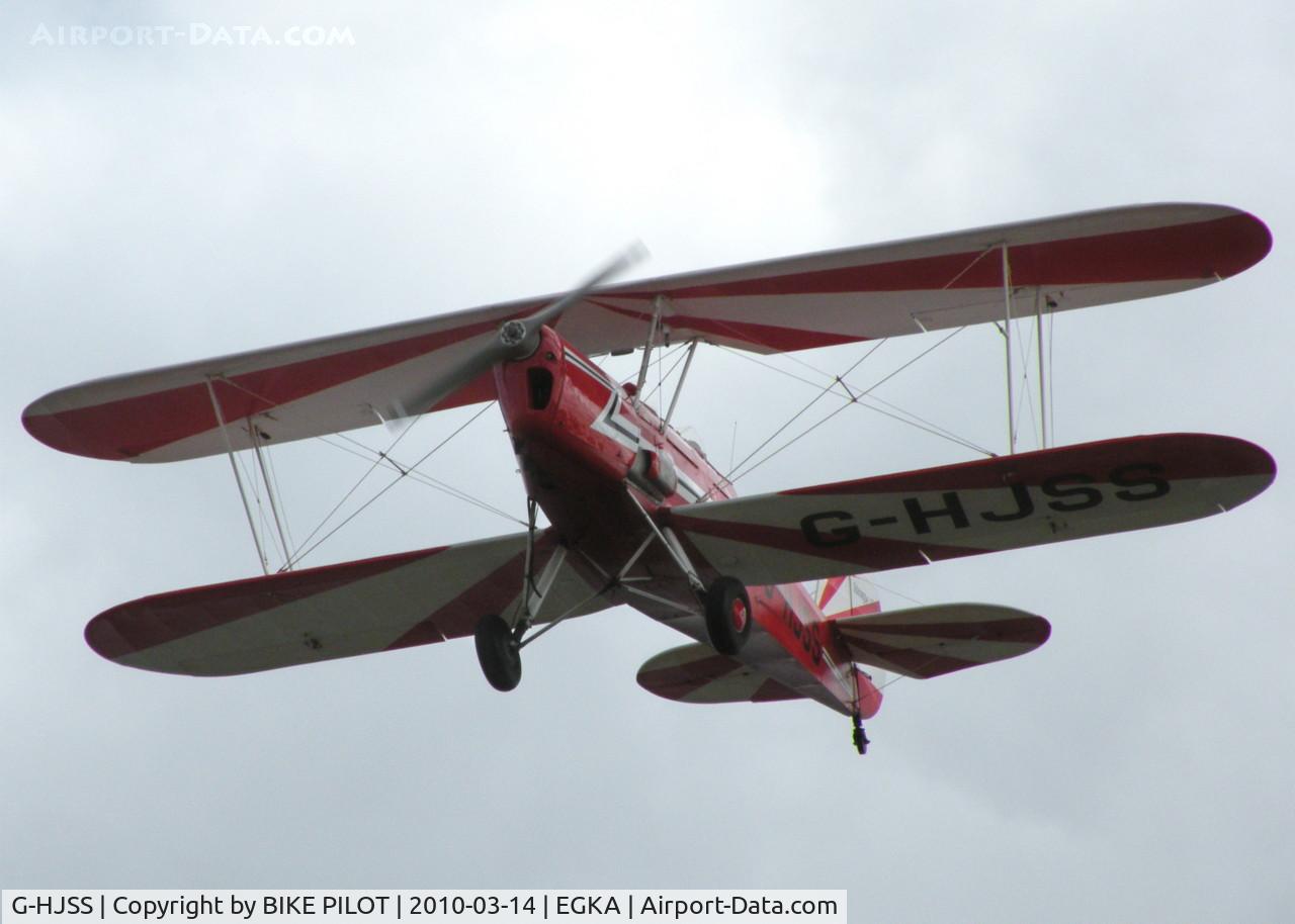 G-HJSS, 1949 Stampe-Vertongen SV-4C C/N 1101, BASED STAMPE FINALS FOR RWY 31 SHOREHAM