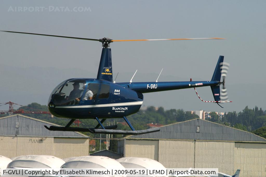 F-GVLI, 2008 Robinson R44 Clipper II C/N 12402, at Cannes Airport