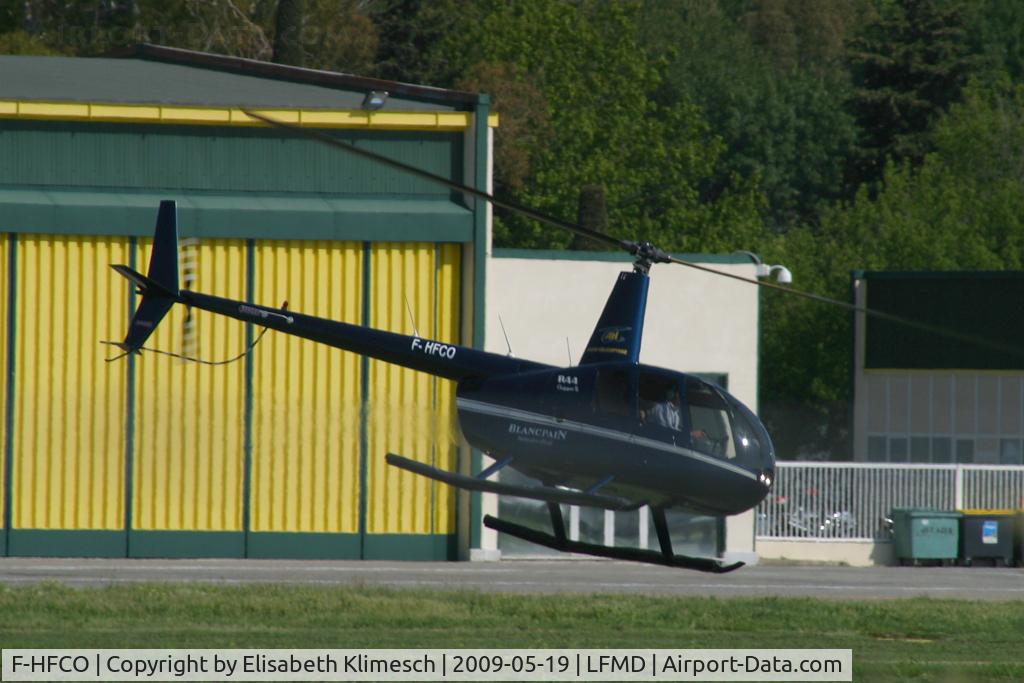 F-HFCO, 2008 Robinson R44 Clipper II C/N 12401, at Cannes Airport