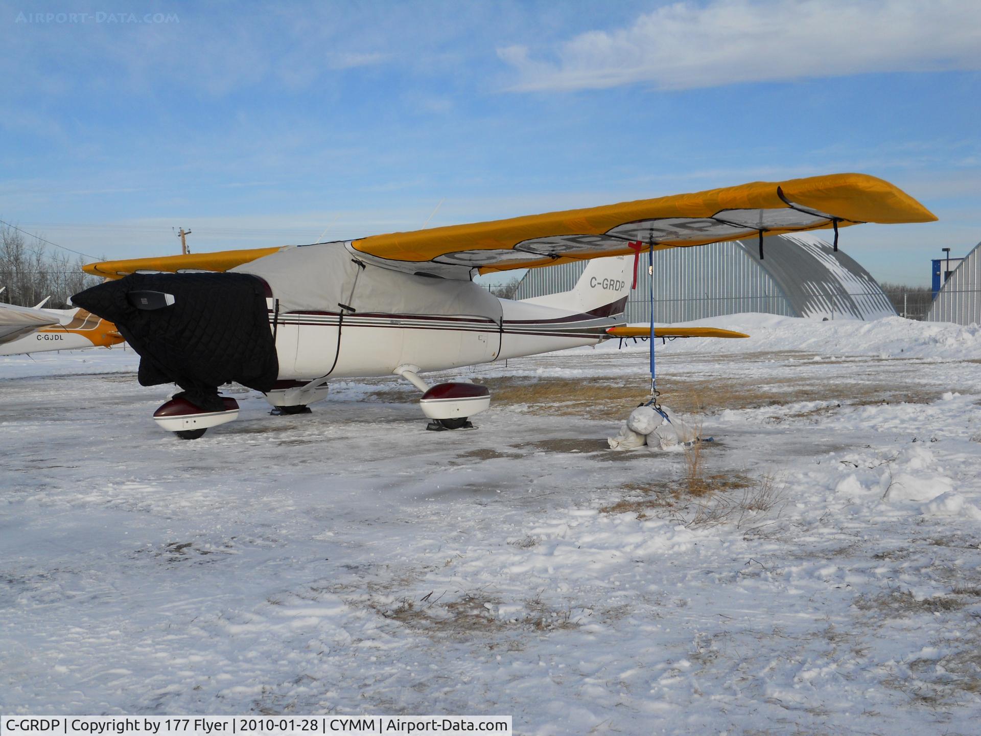 C-GRDP, 1976 Cessna 177B Cardinal C/N 17702504, Tucked away and tied down