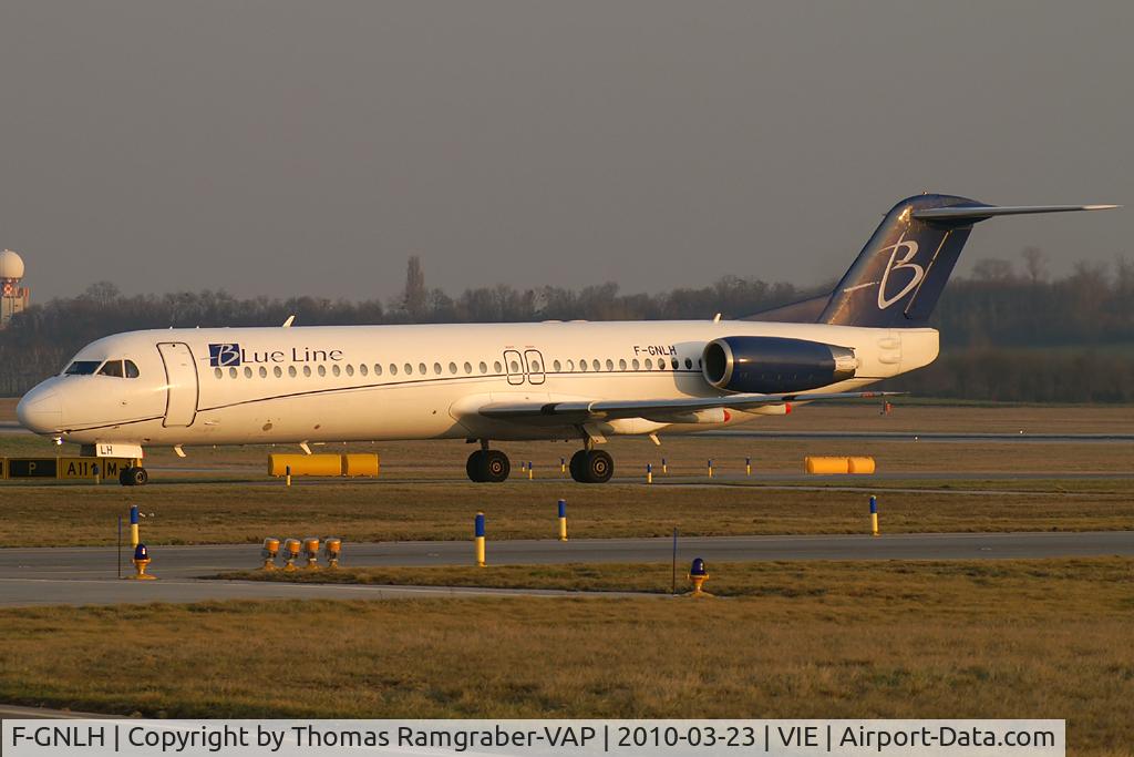 F-GNLH, 1991 Fokker 100 (F-28-0100) C/N 11311, Blue Line Fokker 100