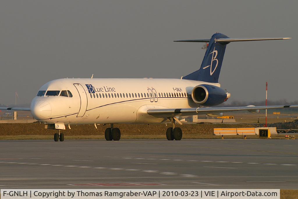F-GNLH, 1991 Fokker 100 (F-28-0100) C/N 11311, Blue Line Fokker 100