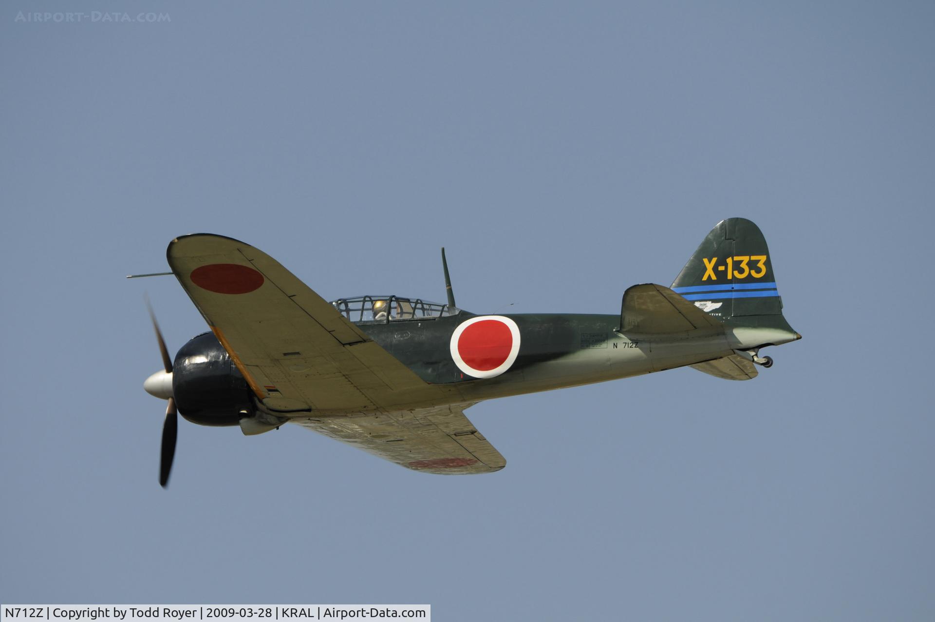 N712Z, 1942 Mitsubishi A6M3 Reisen (Zero) C/N 3869, Riverside Airshow 2009