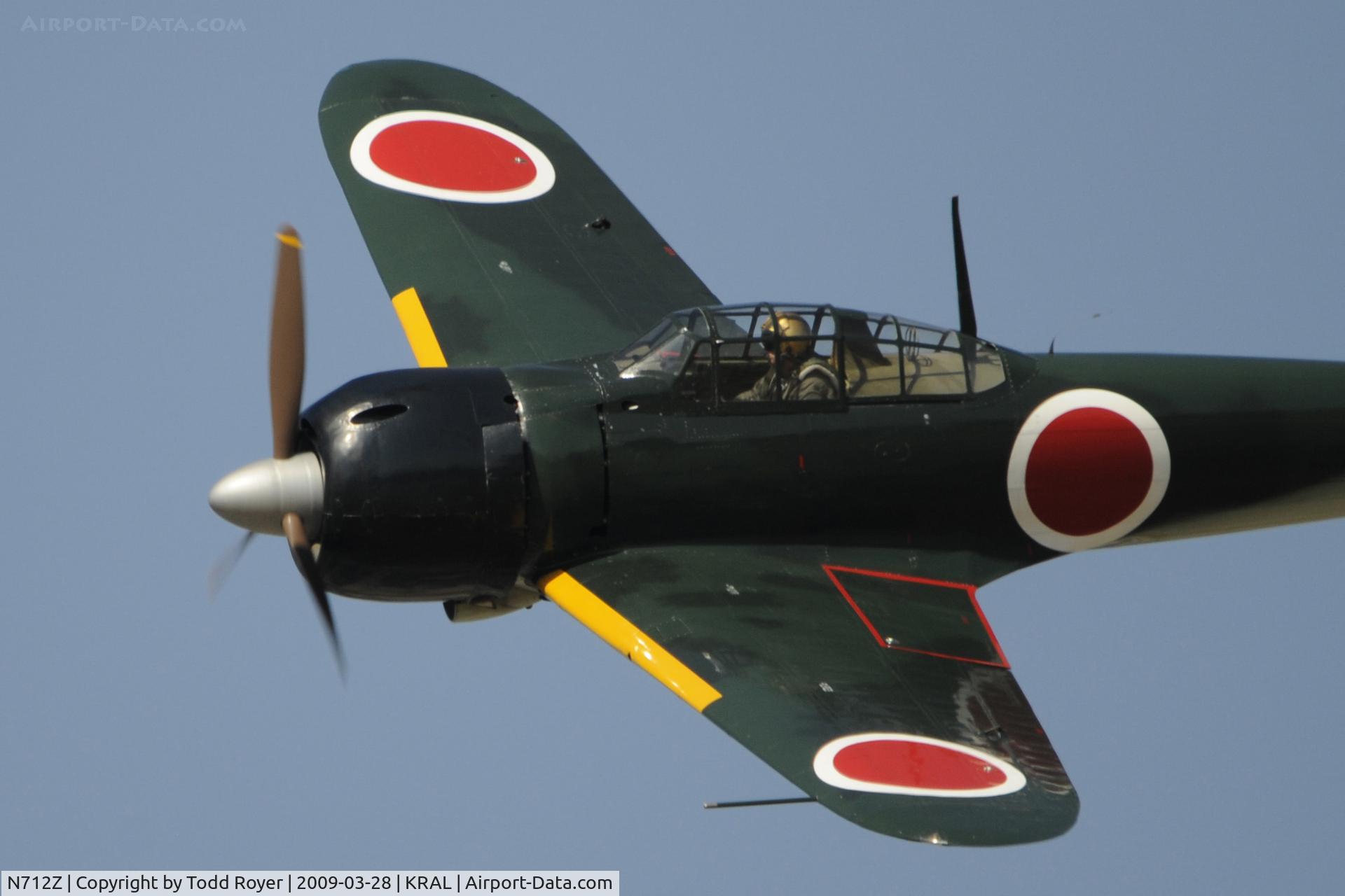 N712Z, 1942 Mitsubishi A6M3 Reisen (Zero) C/N 3869, Riverside Airshow 2009