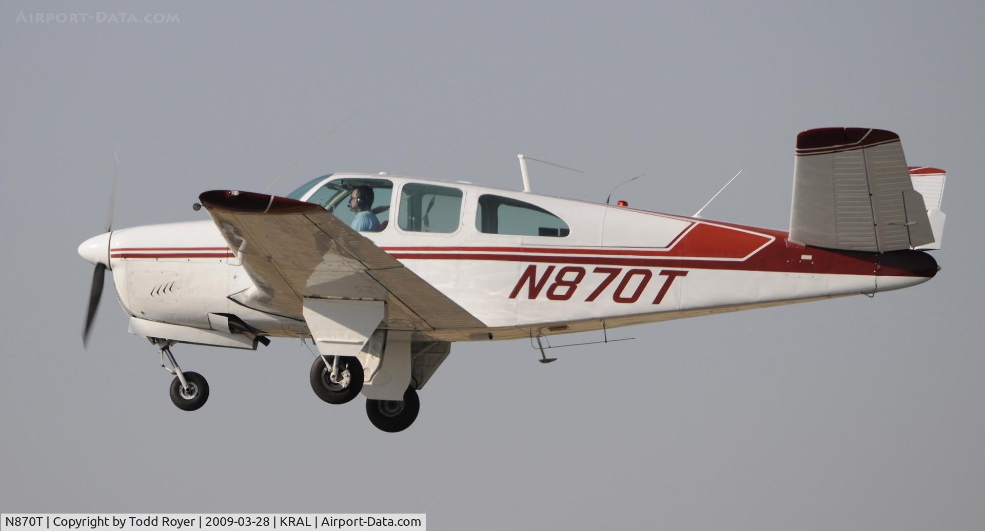 N870T, 1962 Beech P35 Bonanza C/N D-7011, Riverside Airshow 2009
