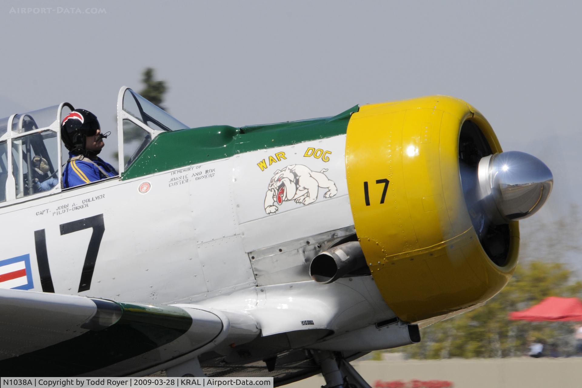 N1038A, 1944 North American SNJ-5 Texan C/N 90917 (121-41633), Riverside Airshow 2009