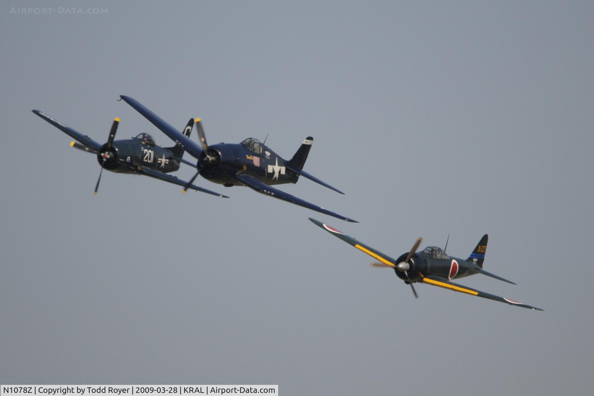 N1078Z, 1963 Grumman F6F-5 Hellcat C/N 27354801-66, Riverside Airshow 2009