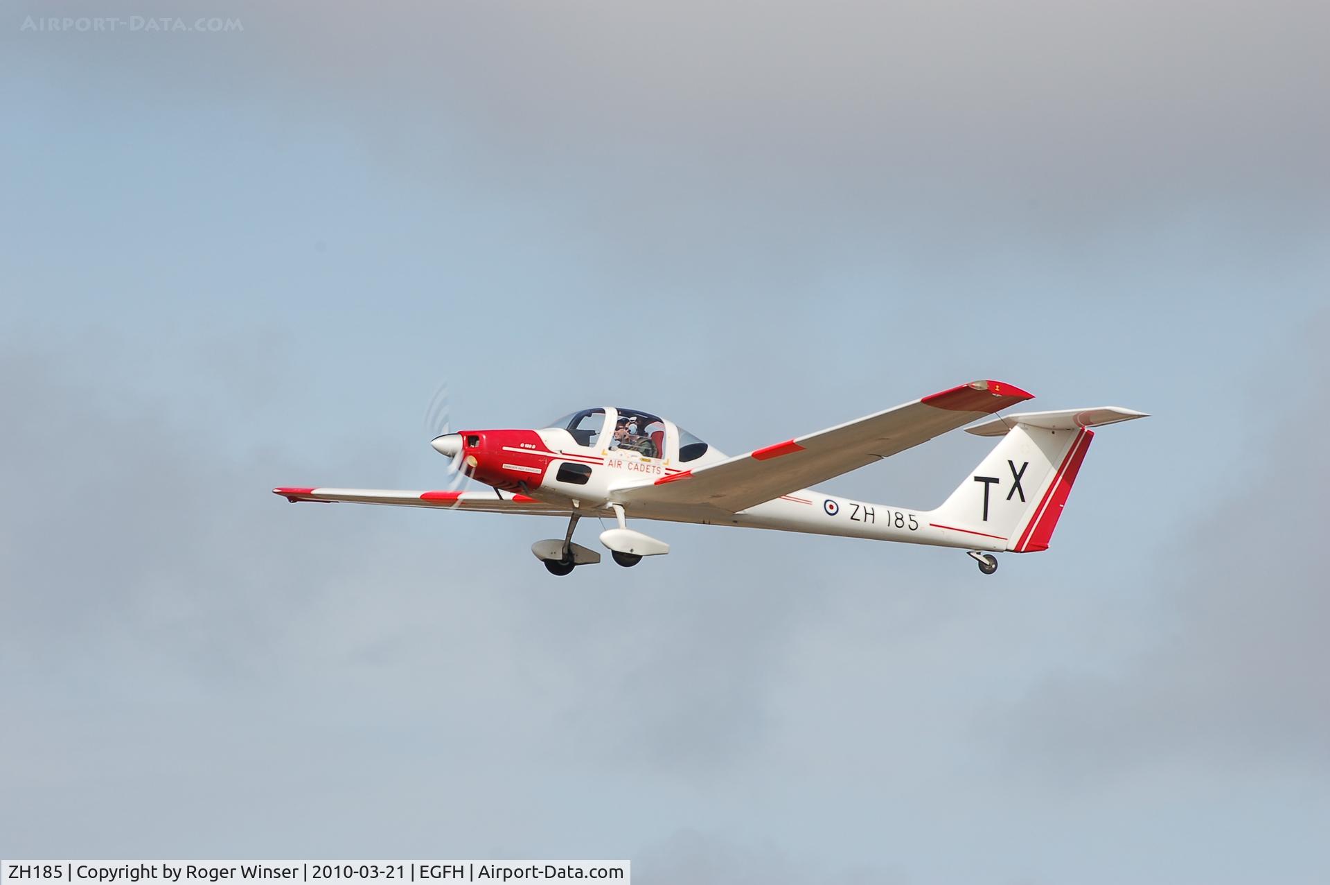 ZH185, Grob G-109B Vigilant T1 C/N 6533, Coded TX. Flown by Air Cadets with 636 VGS at Swansea Airport