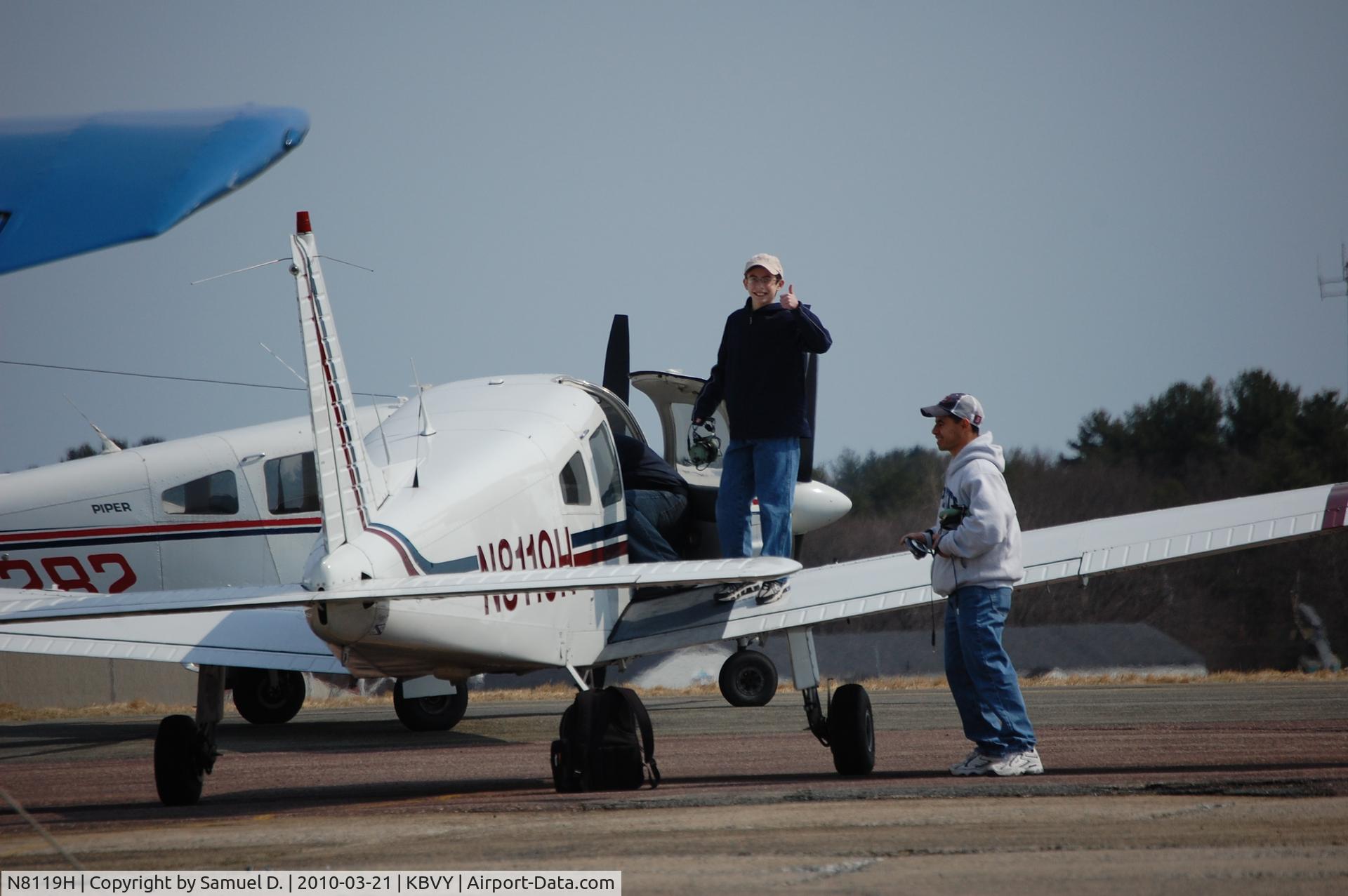 N8119H, 1980 Piper PA-28-161 C/N 28-8016127, THIS IS MY FIRST FLIGHT AS A STUDENT PILOT!!!!