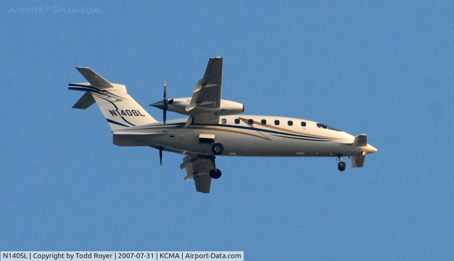 N140SL, 2005 Piaggio P-180 Avanti II C/N 1107, From the backyard