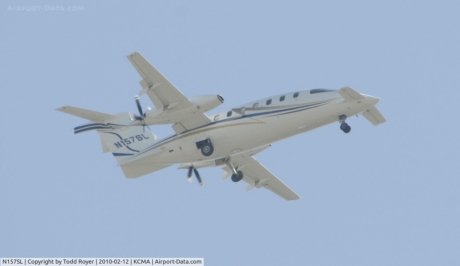 N157SL, 2006 Piaggio P-180 Avanti C/N 1116, From the backyard