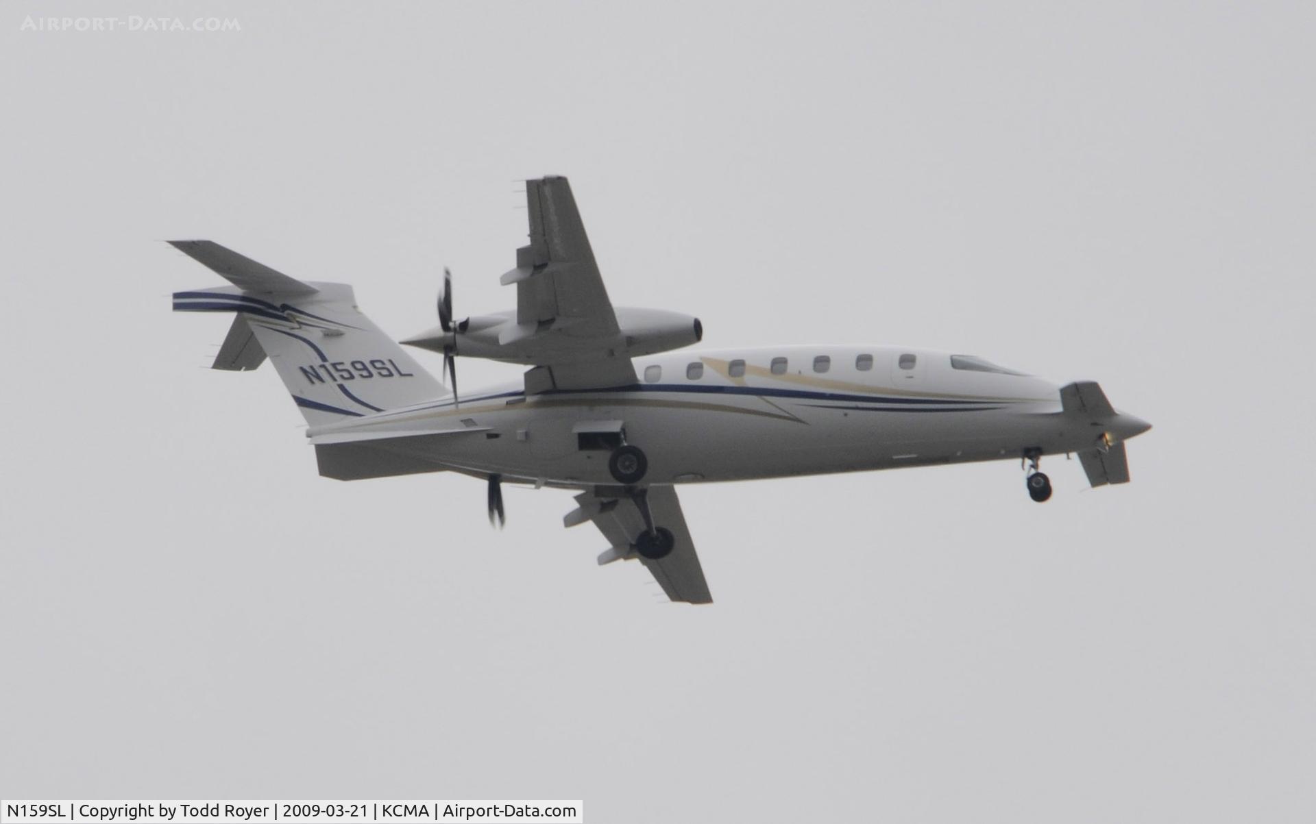 N159SL, 2006 Piaggio P-180 Avanti II C/N 1121, From the backyard
