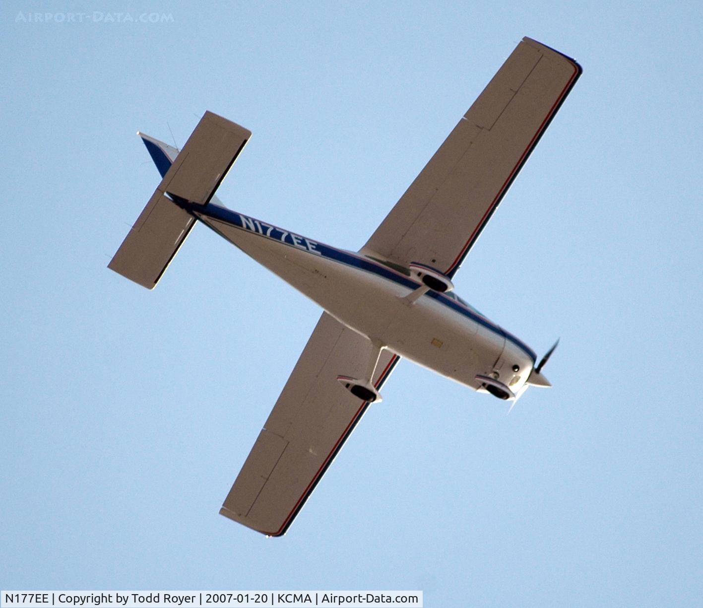 N177EE, 1976 Cessna 177B Cardinal C/N 17702511, From the backyard