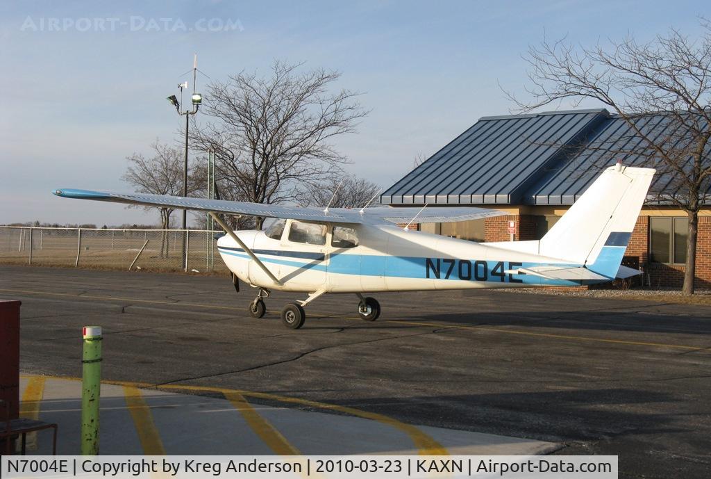N7004E, 1960 Cessna 175A Skylark C/N 56504, At the fuel pump.